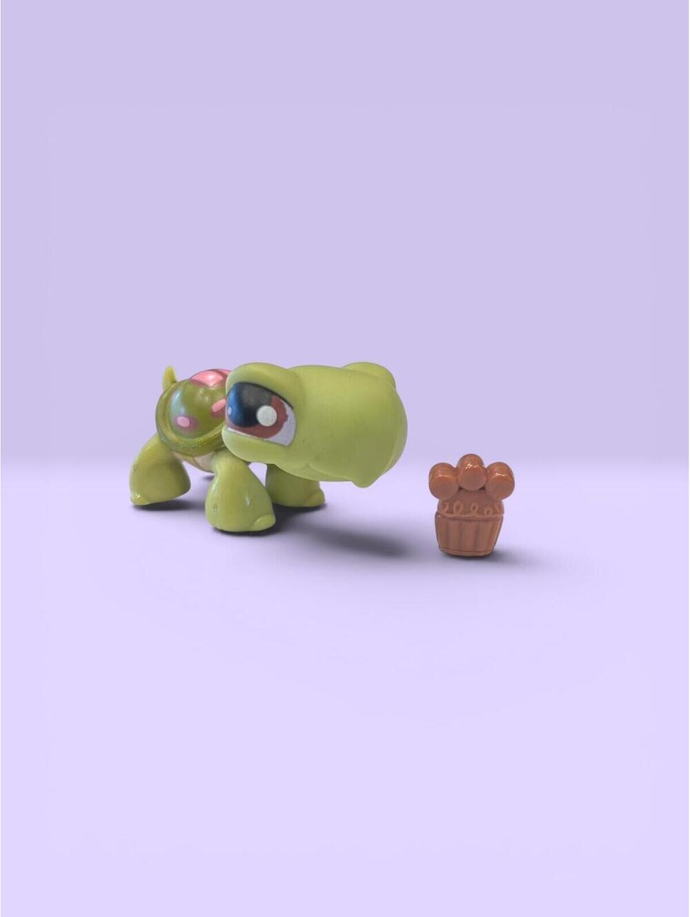 Littlest Pet Shop Turtle #7 LPS with Cookie Accessory